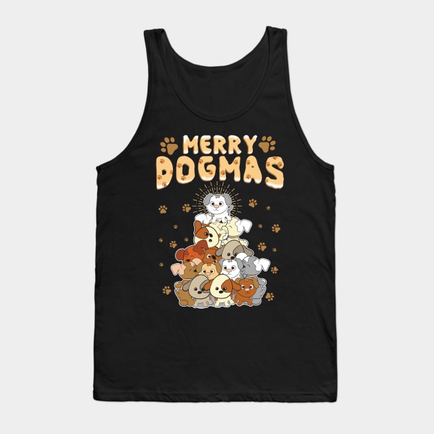 Merry Dogmas Ugly Sweater Tank Top by KsuAnn